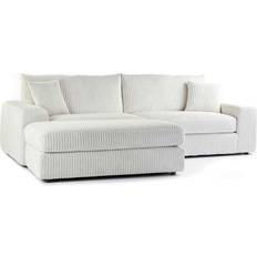 4 Seater - White Sofas Simply Luciana Luxury Jumbo Cord Corner Yellow Sofa 263cm 4 Seater