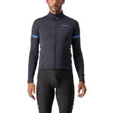 Castelli Sportswear Garment Outerwear Castelli Fondo 2 Cycling Jersey Men - Light Black/Blue Reflex