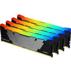 32 GB - 3600 MHz - DDR4 RAM Memory Kingston FURY Renegade RGB KF436C16RB2AK4/32 32GB 8GB x4 DDR4 3600MT/s Black DIMM