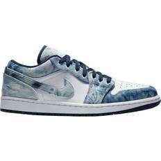 Blue Shoes Nike Air Jordan 1 Low SE M - White/Midnight Navy