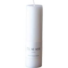Tell Me More Candles & Accessories Tell Me More Stearin White Candle 15cm
