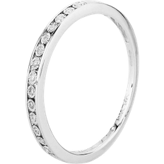 T H Baker Half Eternity Ring - White Gold/Diamond