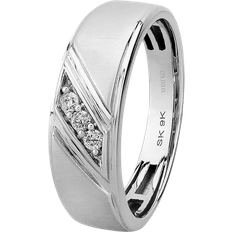 Matte Rings Pure Brilliance Wedding Ring - White Gold/Diamonds