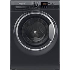 Black Washing Machines Hotpoint NSWM 743U BS