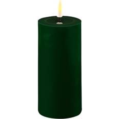Deluxe Homeart Indoor Flameless Dark Green LED Candle 8cm