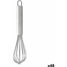 BigBuy Home Whisks BigBuy Home Stainless steel Silver 48 Units Whisk