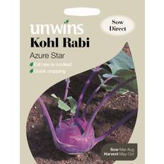 Semi Shady Perennials Unwins Pictorial Packet Kohl Rabi Azure Star