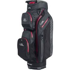 Powakaddy Black Golf Bags Powakaddy Dri Tech Golf Cart Bag Black/Gunmetal/Pink 02783-04-01