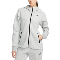 Nike L - Women Tops Nike Women's Sportswear Tech Fleece Windrunner Full-Zip Hoodie - Dark Grey Heather/Black