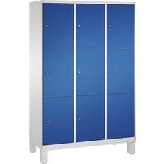 C+P Evolo Light Grey/Gentian Blue Storage Cabinet 120x185cm