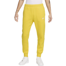 Women - Yellow Trousers Nike Sportswear Club Fleece Joggers - Lightning/White