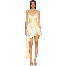 Short Dresses - Yellow Bardot Idres High Low Dress in Yellow. 10, 4, 8