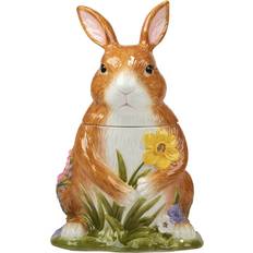 Certified International Easter Garden 3D Bunny Biscuit Jar 1.89L