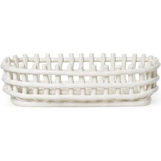 Ceramic Baskets Ferm Living Ceramic Off-White Basket 30cm