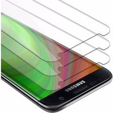 Cadorabo 3x Tempered Glass for Samsung Galaxy S7 Protection Film Display Saver Protective Film