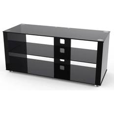 Silver/Chrome Benches TTAP L611G-1200-3 Gloss Black TV Bench 120x47cm
