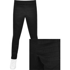 Moschino Trousers & Shorts Moschino Jacquard Logo Joggers Black