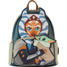Blue School Bags Loungefly Star Wars Ahsoka and Grogu Mini Backpack By