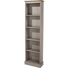 Shelves Core Products Tall Narrow Grey Book Shelf 176cm
