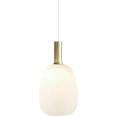 Nordlux Alton White/Brass Pendant Lamp 23cm