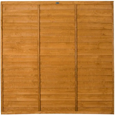 Brown Screenings Forest Garden Straight Cut Overlap Fence Panel 183x183cm