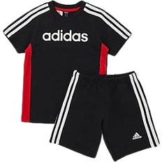 adidas Junior Linear T-shirt & Shorts Set - Black