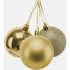 Shatchi 10cm/3Pcs Baubles Shatterproof Decorations Christmas Tree Ornament