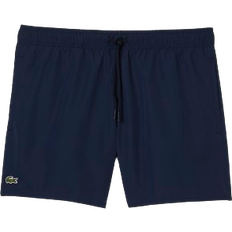 Blue - Men Swimwear Lacoste Lightweight Swim Shorts - Navy Blue/Green
