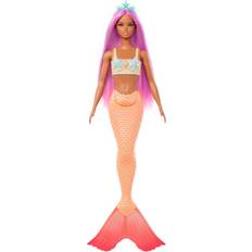 Barbie Mermaid Dolls with Colorful Hair Tails & Headband Accessories HRR05