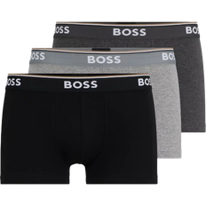 Hugo Boss Grey - Men Clothing Hugo Boss Men's Power Trunks 3-pack - Black/Grey/Dark Grey