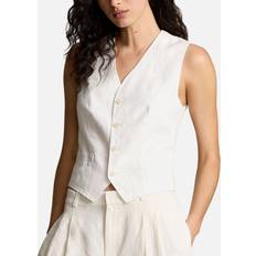 Polo Ralph Lauren Vests Polo Ralph Lauren Pauline Cotton-Blend Waistcoat White