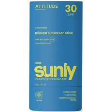 Attitude Kids Mineral Sunscreen Face Stick SPF30 Fragrance Free 60g