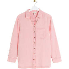 River Island Textured Long Sleeve Shirt - Pink