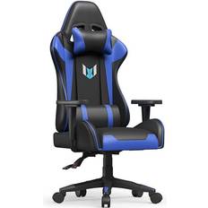 Bigzzia Ergonomic pu leather office chair -Blue
