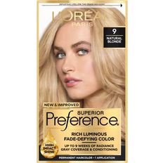 Antioxidants Permanent Hair Dyes L'Oréal Paris Superior Preference Fade-Defying Permanent Hair Color #9 Natural Blonde
