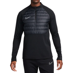 Nike Reflectors Jumpers Nike Men's Academy Winter Warrior Therma FIT 1/2 Zip Soccer Top - Black/Anthracite