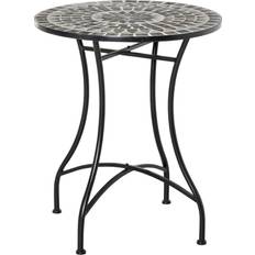 Grey Outdoor Dining Tables Garden & Outdoor Furniture OutSunny Mosaic Side Bistro