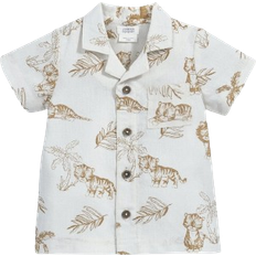 Beige Shirts Children's Clothing Mamas & Papas Baby Jungle Linen Shirt - Beige