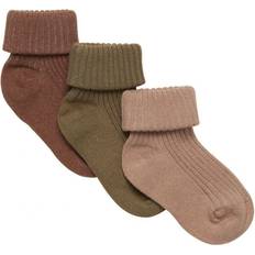 Minymo Socks Minymo Rib Socks 3-pack - Dried Herbs (5755-961)