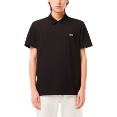 Men - Polyester Polo Shirts Lacoste Regular Fit Polo Shirt - Black