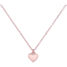 Brass Necklaces Ted Baker Hara Tiny Heart Necklace - Rose Gold/Transparent