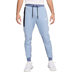 Nike Blue - Men Clothing Nike Sportswear Tech Fleece Men's Joggers - Light Armoury Blue/Ashen Slate/White