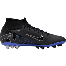 Nike 41 ½ - Firm Ground (FG) Football Shoes Nike Mercurial Superfly 9 Academy - Black/Hyper Royal/Chrome