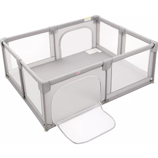White Playpen Costway Baby Sturdy Activity Center Safety Playpen Extra Large