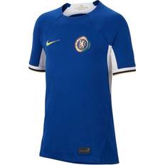 Football Game Jerseys Nike Kids' Chelsea F.C. 2023/24 Stadium Home Dri-Fit Football Shirt