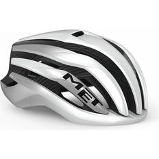 Met Cycling Helmets Met Trenta 3K Carbon MIPS - White Silver Metallic Matt