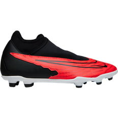 Faux Leather - Multi Ground (MG) Football Shoes Nike Phantom GX Club DF MG Ready Pack M - Bright Crimson/White/University Red/Black