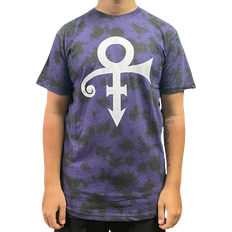 Tie Dye Tops Prince White Love Symbol Dip Dye Design Unisex T-shirt - Purple