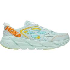 Hoka Unisex Running Shoes Hoka Clifton Embroidery - Blue Glass/Radiant Yellow