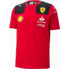 Short Sleeve T-shirts Puma Scuderia Ferrari 2023 Team Replica Charles Leclerc Tee